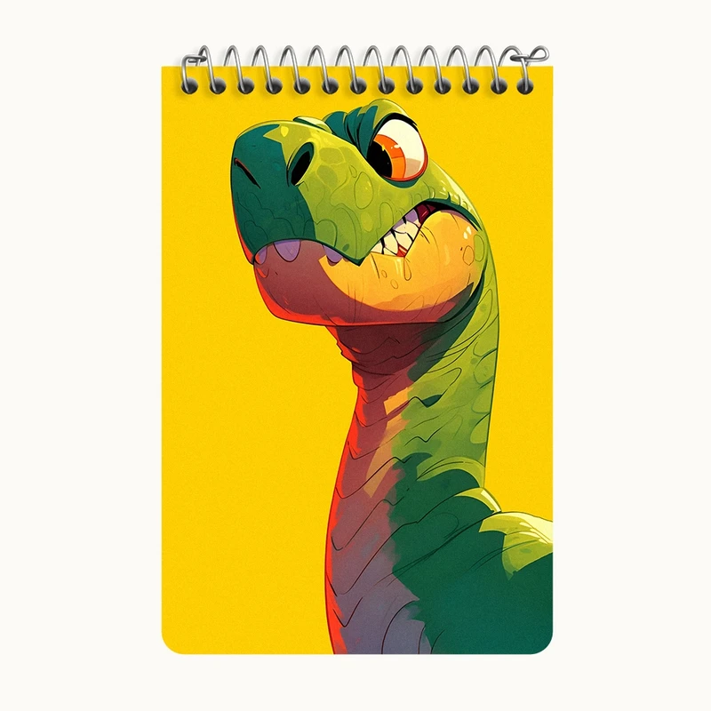 دفتر یادداشت 50 برگ خندالو طرح دایناسور کد F8539