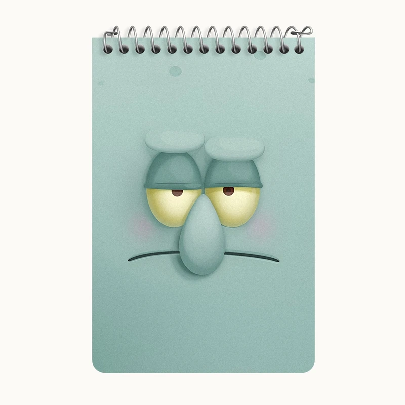 دفتر یادداشت 50 برگ خندالو طرح اختابوس باب اسفنجی کد F3304