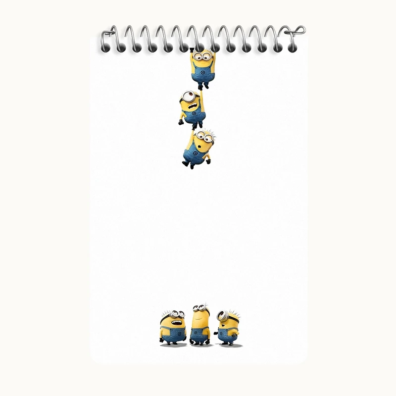 دفتر یادداشت 50 برگ خندالو طرح مینیون‌ها (Minions) کد F3384