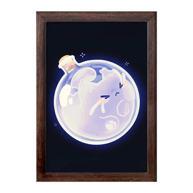 تابلو خندالو طرح گربه حیوانات بامزه  کد 21048