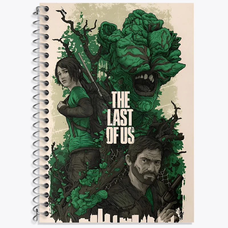 دفتر زبان 50 برگ خندالو طرح (The Last Of Us) آخرین بازمانده از ما کد N9302