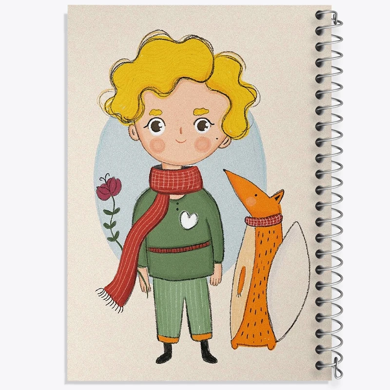 دفتر طراحی 50 برگ خندالو طرح شازده کوچولو کد 25795