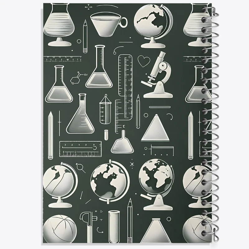 دفتر طراحی 50 برگ خندالو طرح شیمی کد N5937