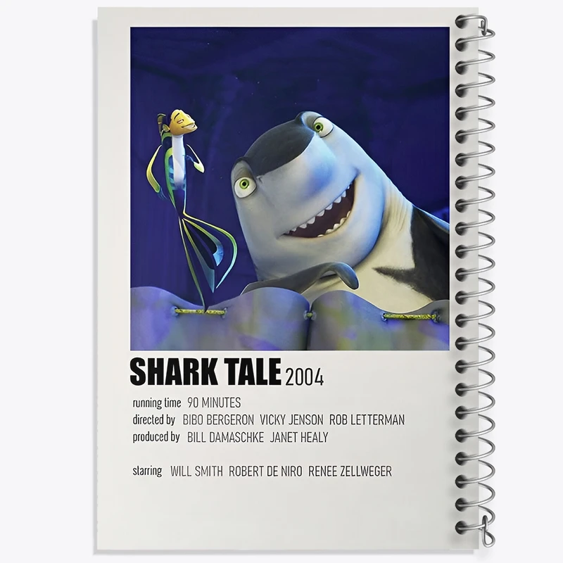 دفتر لیست خرید 50 برگ خندالو طرح داستان کوسه (Shark Tale) کد F13231