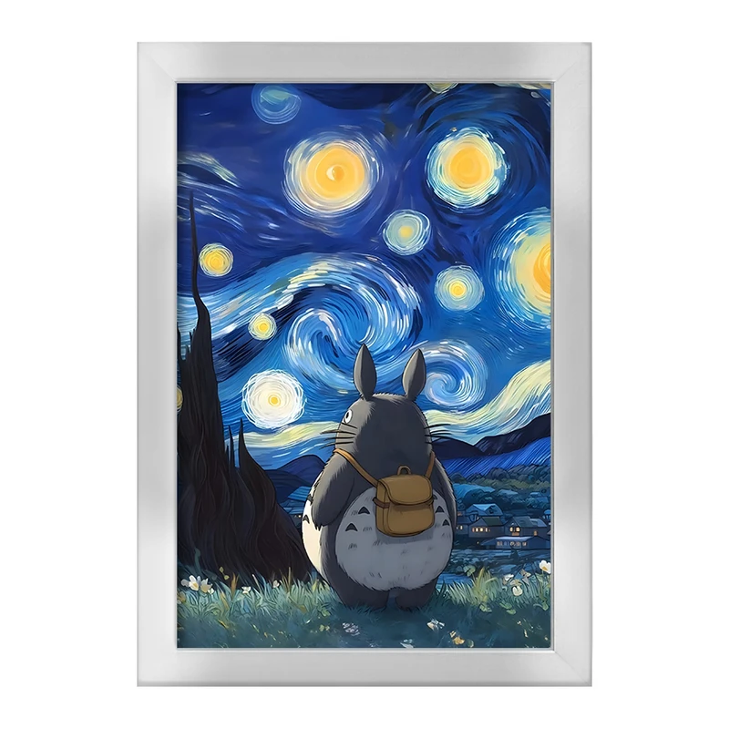 تابلو خندالو طرح توتورو و شب پر ستاره کد F5066