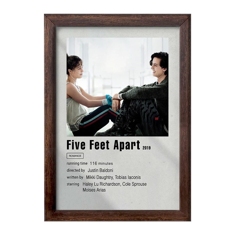 تابلو خندالو طرح پنج فوت جدا (Five Feet Apart) کد F11915