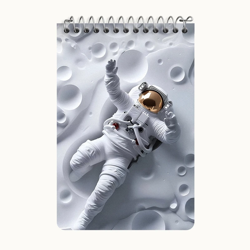 دفتر یادداشت 50 برگ خندالو طرح فضانورد کد F3940