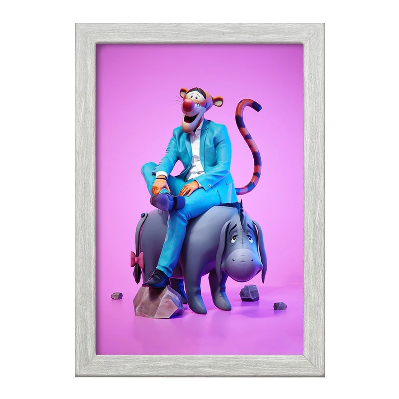 تابلو خندالو طرح وینی پو (Pooh) کد F179