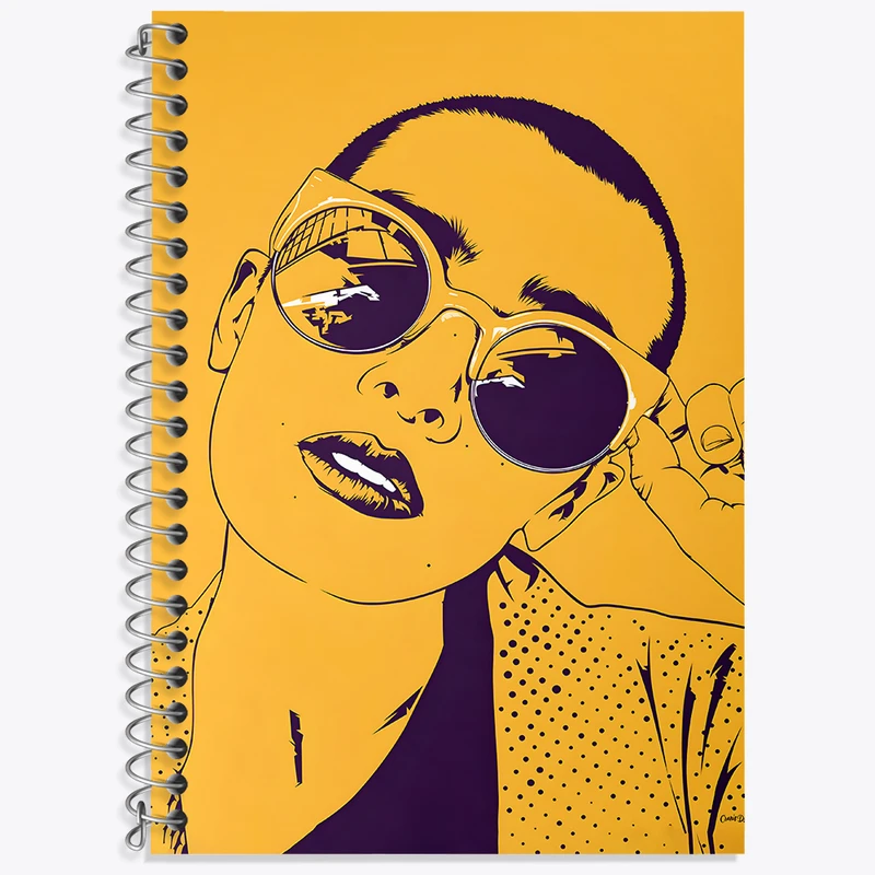 دفتر زبان دوخط 50 برگ خندالو طرح دخترانه کد F4361