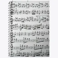 دفتر نت موسیقی 50 برگ خندالو طرح نت موسیقی کد N8082