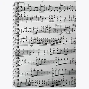 دفتر نت موسیقی 50 برگ خندالو طرح نت موسیقی کد N8082