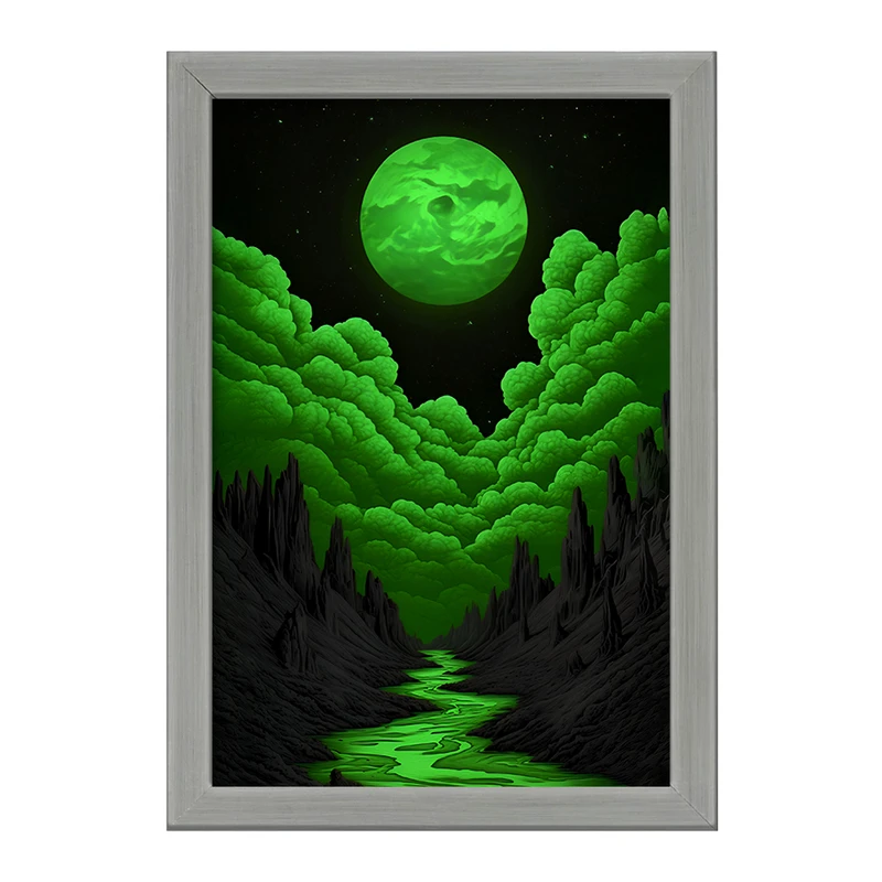 تابلو خندالو طرح ماه (Moon) کد F11612