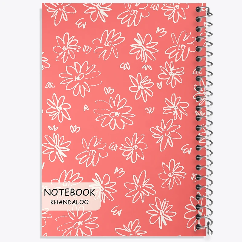 دفتر طراحی 50 برگ خندالو طرح گل گلی کد N232