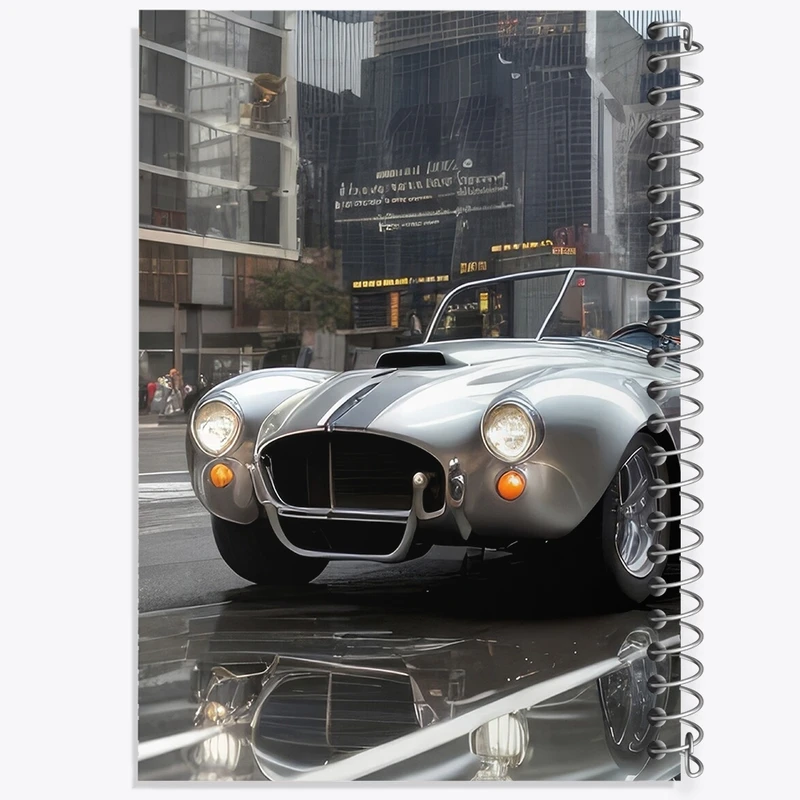 دفتر طراحی 50 برگ خندالو طرح ماشین کلاسیک کد F547