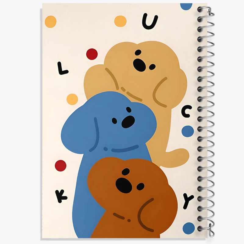 دفتر مشق 100 برگ خندالو طرح سگ های بامزه کد N9438