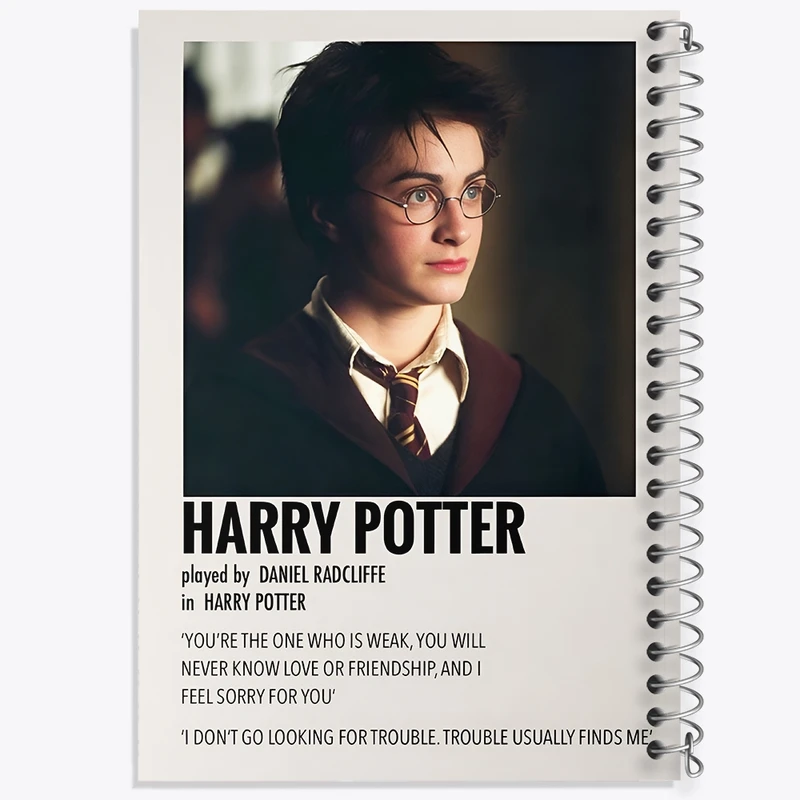 دفتر طراحی 50 برگ خندالو طرح هری پاتر (Harry Potter) کد F13401