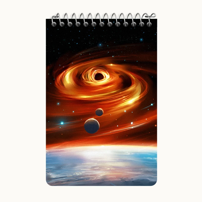 دفتر یادداشت 50 برگ خندالو طرح منظومه شمسی کد F12544