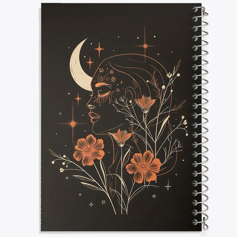 دفتر مشق 100 برگ خندالو طرح دختر مینیمال کد F3075