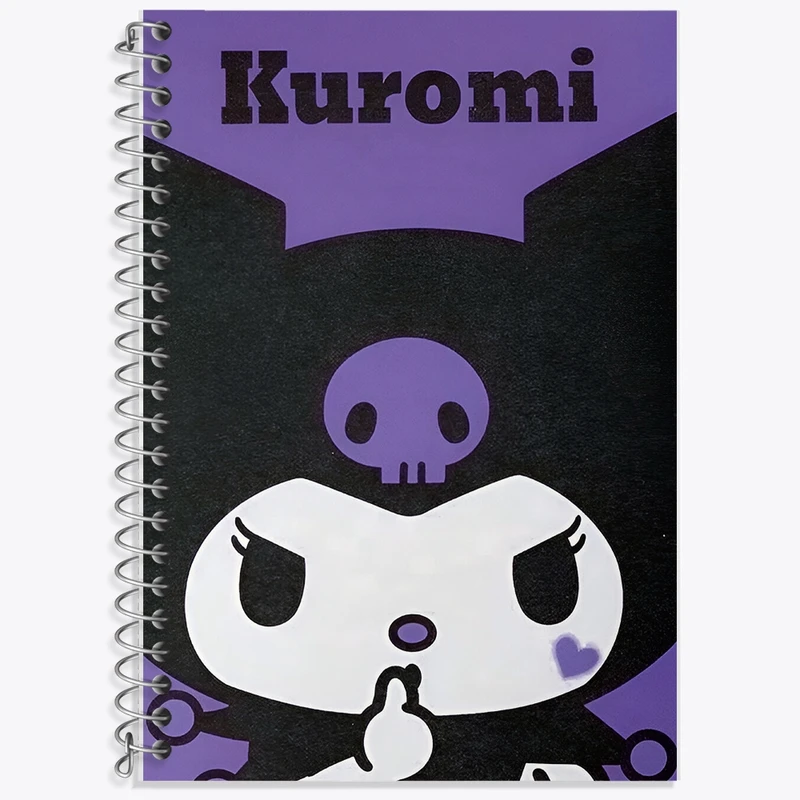 دفتر زبان 50 برگ خندالو مدل سه خط طرح کرومی (kurom) کد F9669