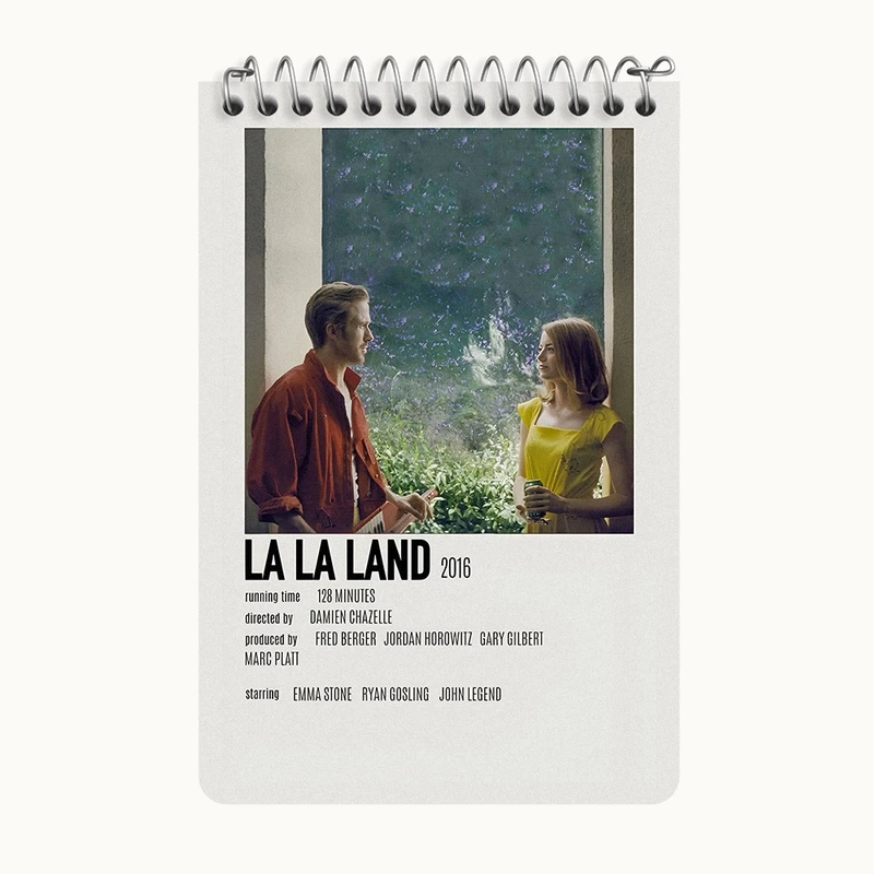 دفتر یادداشت 50 برگ خندالو طرح لالا لند (La La Land) کد F13419