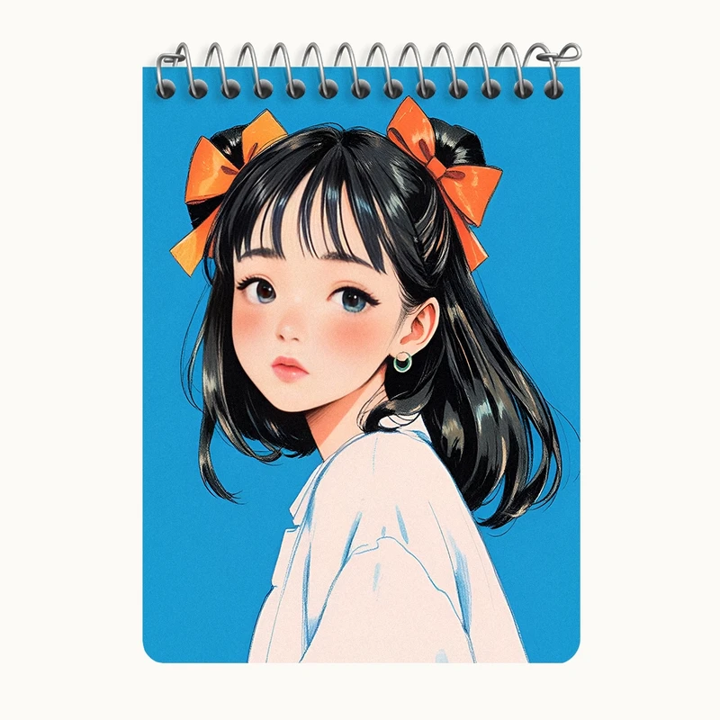 دفتر یادداشت 50 برگ خندالو طرح دخترانه کد N7762