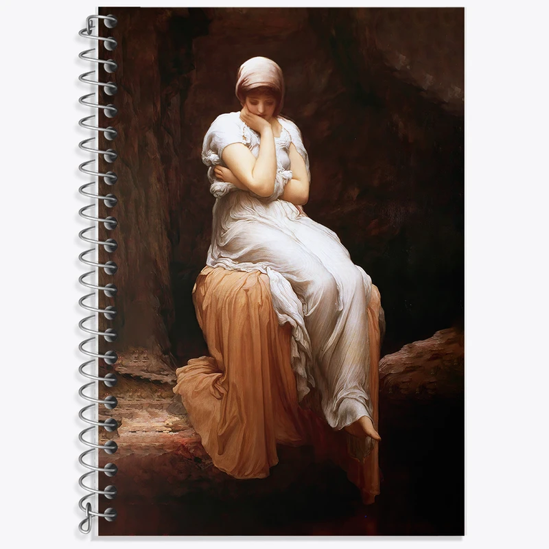 دفتر نت موسیقی 50 برگ خندالو طرح نقاشی تنهایی اثر فردریک لیتون کد F12264