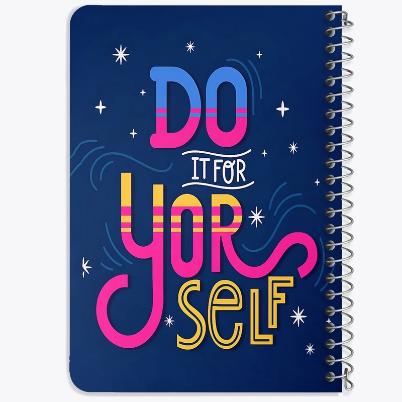 دفتر یادداشت 50 برگ خندالو طرح Do It For Yor Self کد N6025