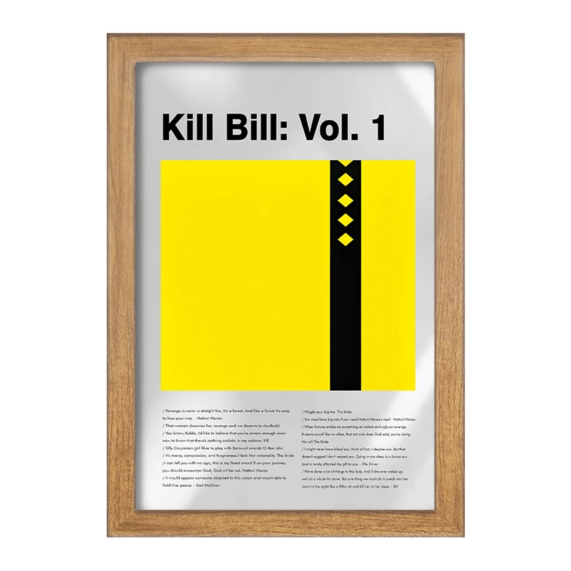 تابلو خندالو طرح بیل را بکش (Kill Bill) کد F13808