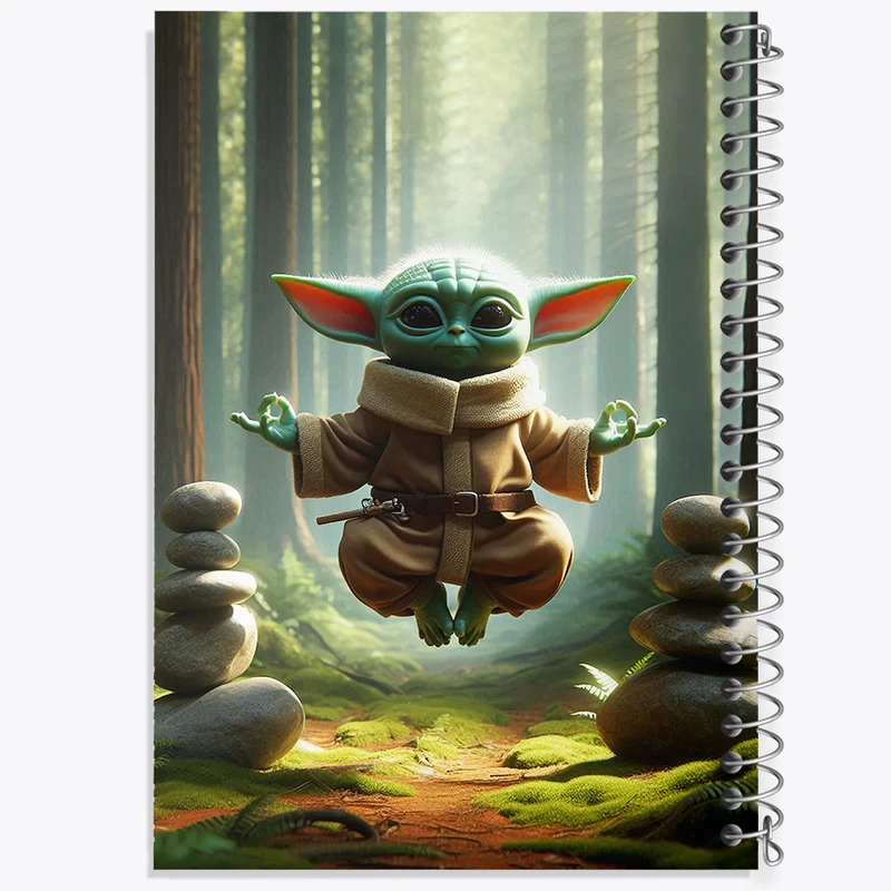 دفتر نقاشی 50 برگ خندالو طرح بیبی یودا کد F4422