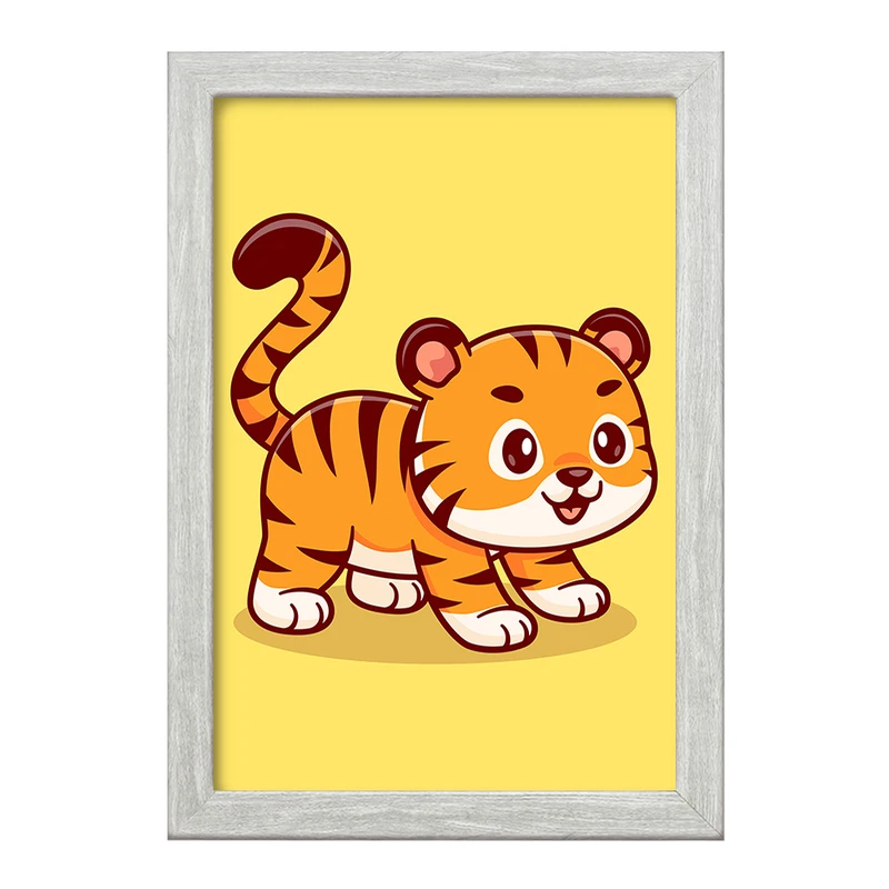 تابلو خندالو طرح حیوانات بامزه ببر کد 25403