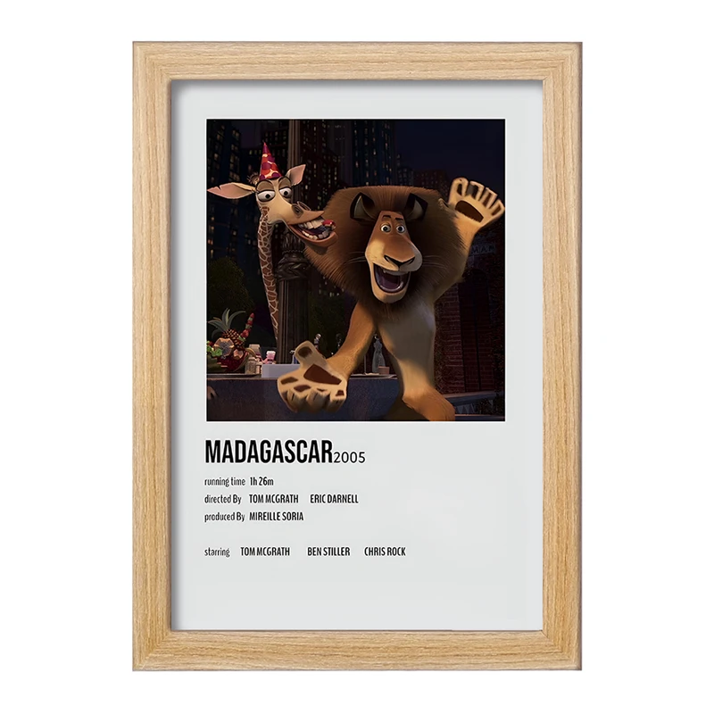 تابلو خندالو طرح ماداگاسکار (Madagascar) کد F13216