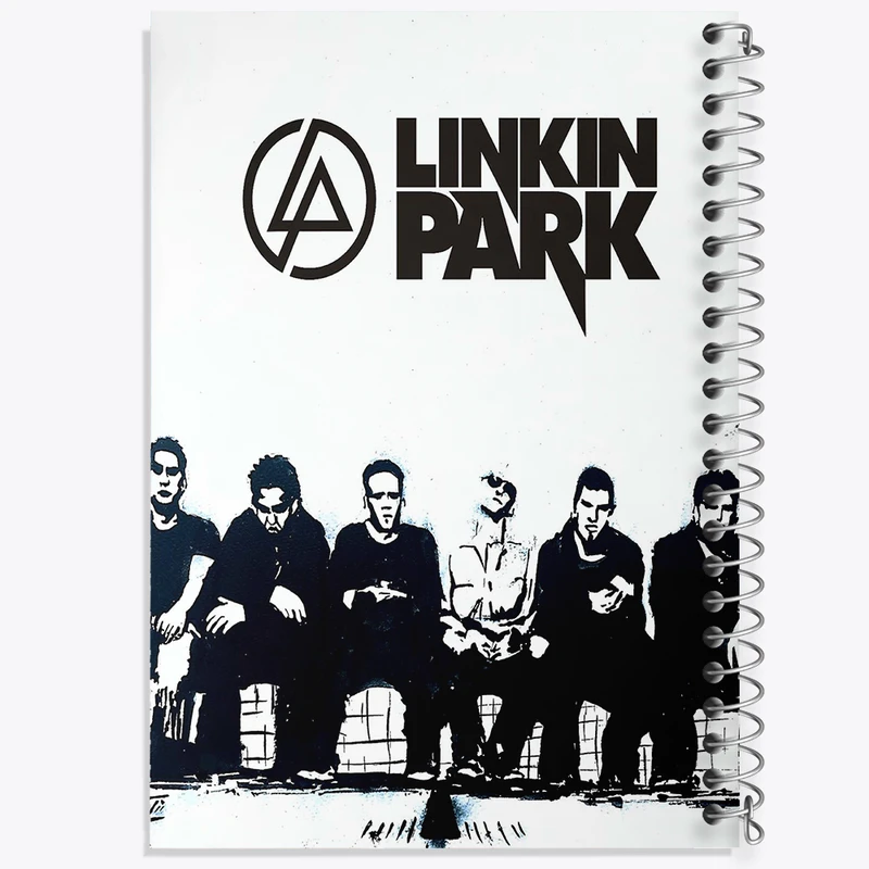 دفتر نقاشی 50 برگ خندالو طرح لینکین پارک (Linkin Park)   کد F11464