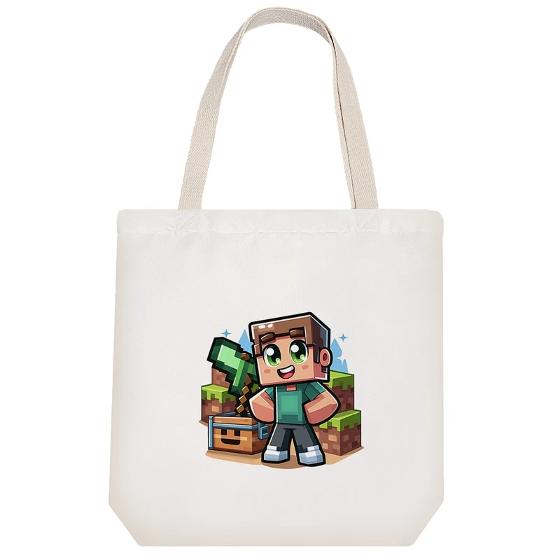 ساک خرید خندالو مدل بازی ماینکرافت (Minecraft) کد H2226