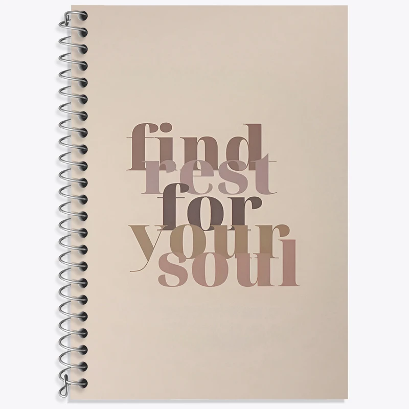 دفتر نت موسیقی 50 برگ خندالو طرح Find Rest For Your Soul کد F3918