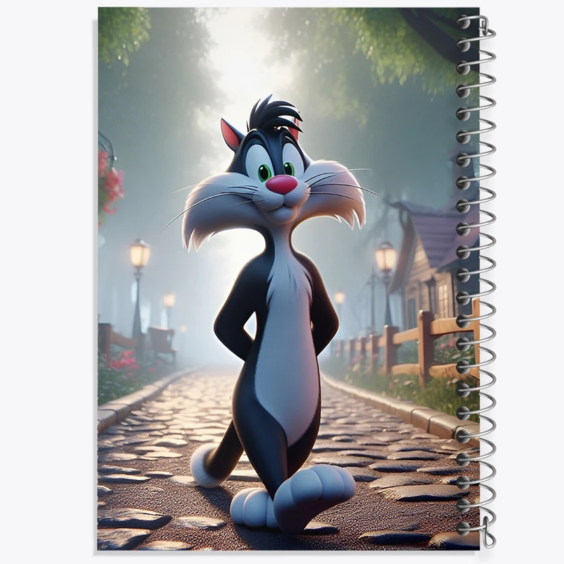 دفتر نقاشی 50 برگ خندالو طرح سیلوستر کد F10675