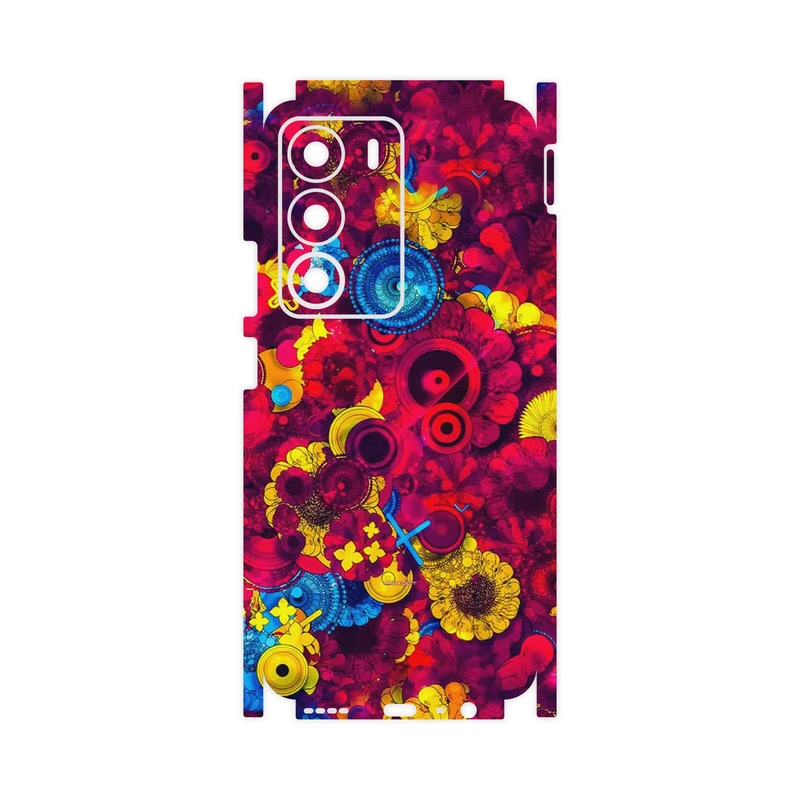 برچسب پوششی ماهوت مدل Vector Flower Garden Digital Art-FullSkin مناسب برای گوشی موبایل ریلمی C71