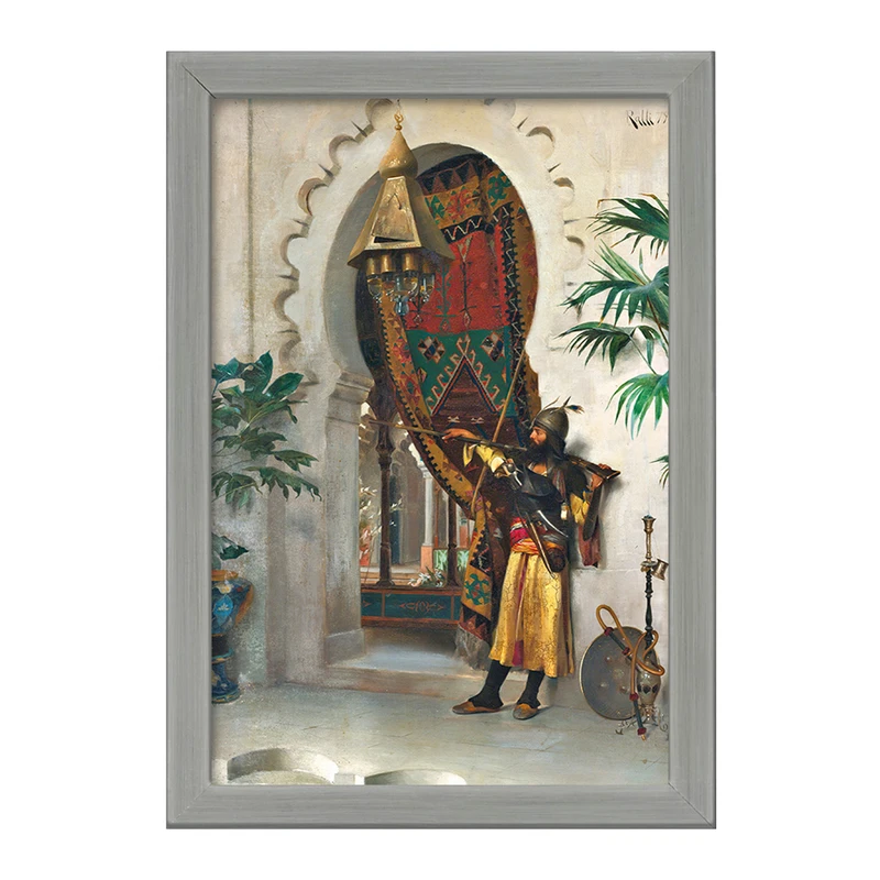 تابلو خندالو طرح نقاشی نگهبان اثر تئودوروس رالی کد F12273