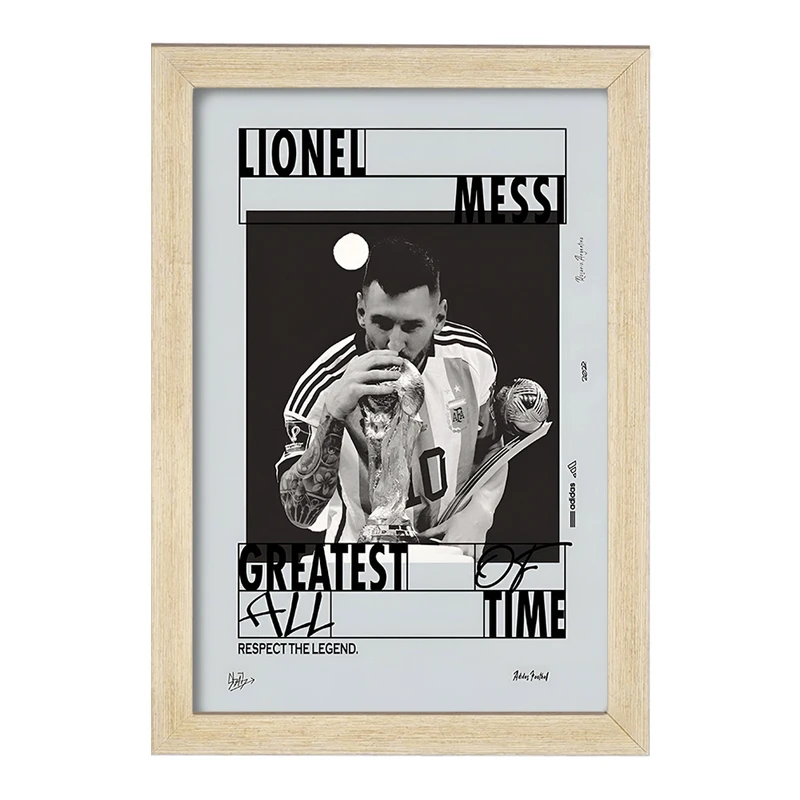 تابلو خندالو طرح لیونل مسی کد F13476