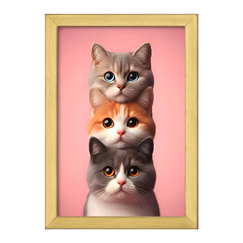 تابلو خندالو طرح گربه های بانمک کد F7950