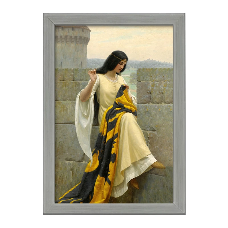 تابلو خندالو طرح نقاشی دوخت استاندارد اثر ادموند بلر لیتون کد F12463