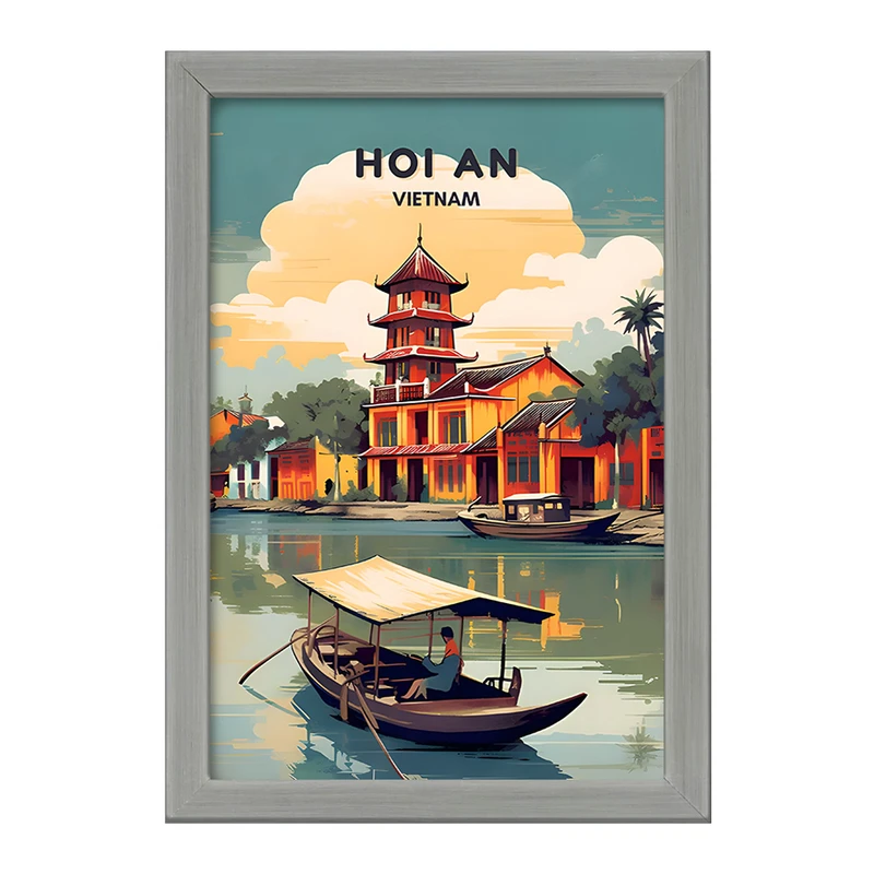 تابلو خندالو طرح هوی آن (Hoi An) کد F6312