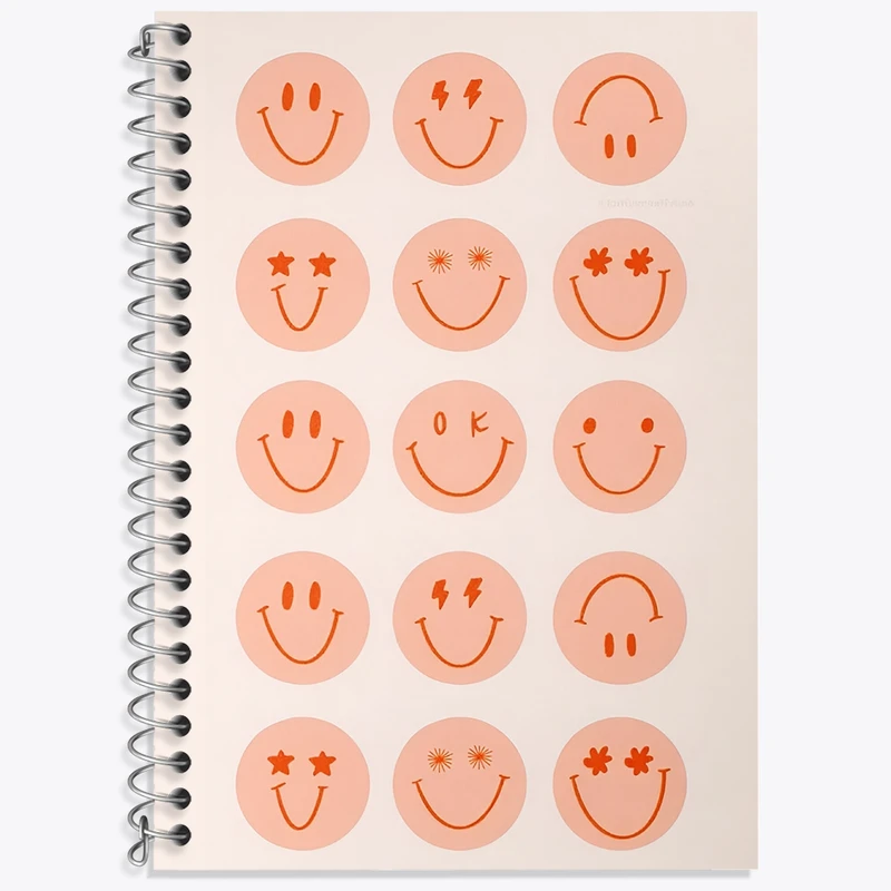 دفتر لغت 50 برگ خندالو طرح ایموجی (Emoji) کد N8641