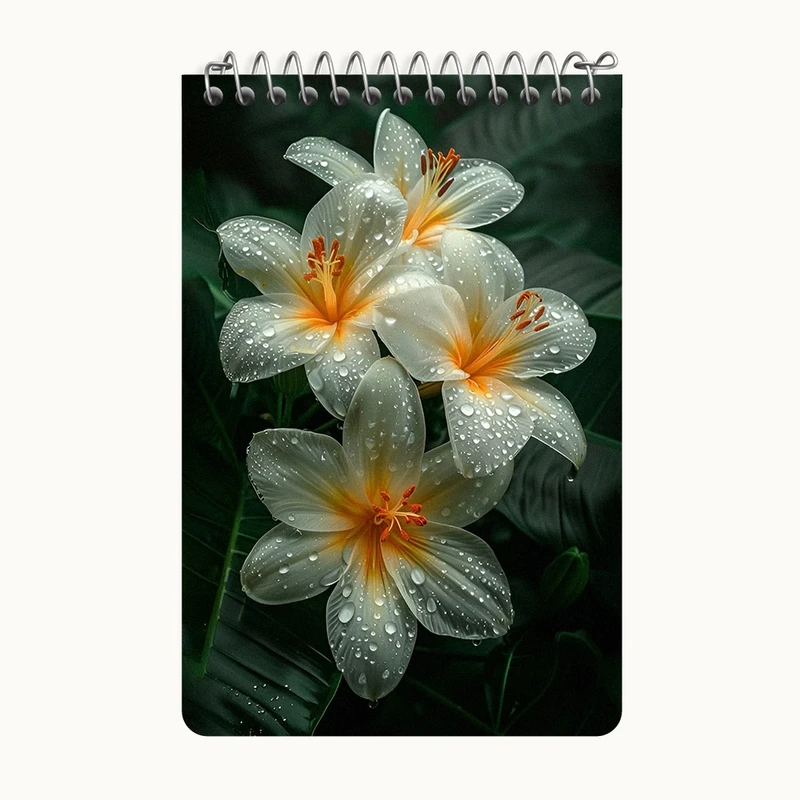 دفتر یادداشت 50 برگ خندالو طرح گل کد F12578