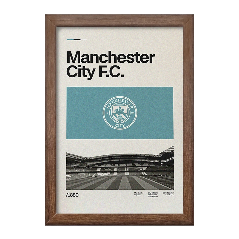 تابلو خندالو طرح منچستر سیتی (Manchester City) کد F13881