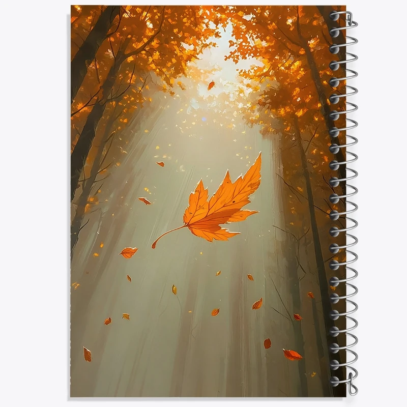 دفتر طراحی 50 برگ خندالو طرح پاییز (Fall) کد N3410