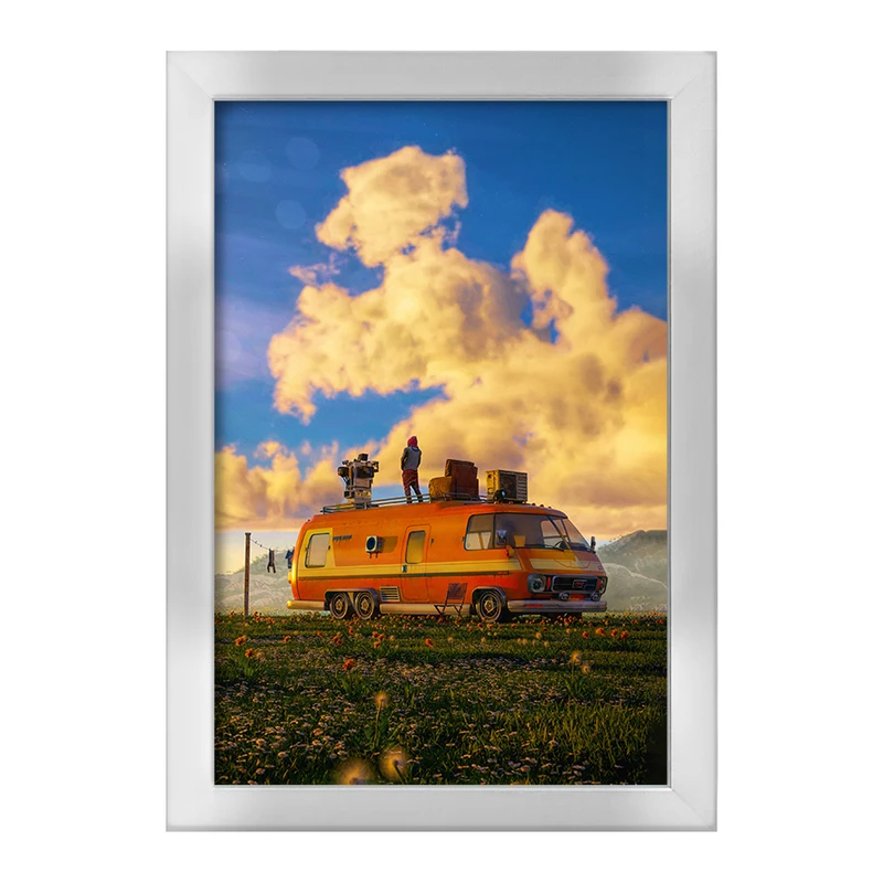 تابلو خندالو طرح کمپینگ (Camping) کد F513