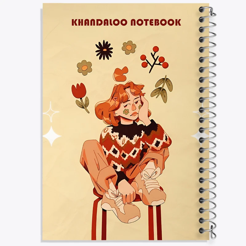 دفتر مشق 50 برگ خندالو طرح دخترانه کد N6277