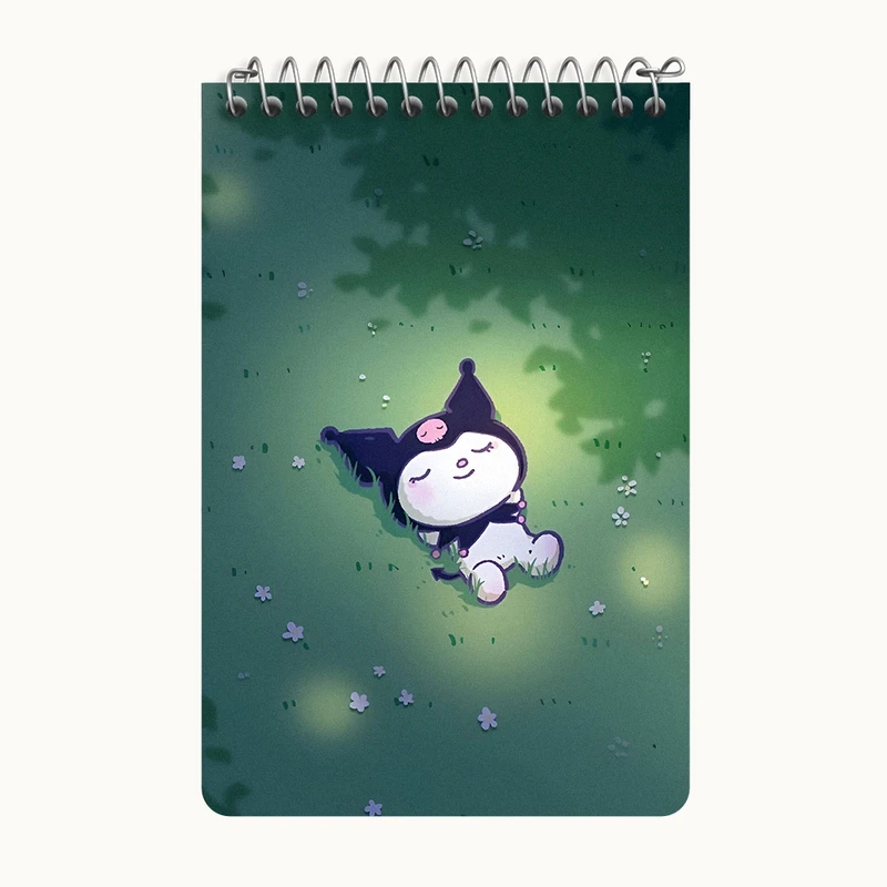 دفتر یادداشت 50 برگ خندالو طرح کرومی (Kuromi) کد F10291