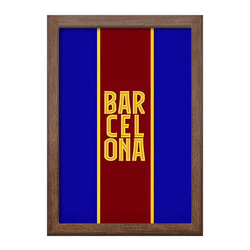 تابلو خندالو طرح بارسلونا (Barcelona) کد F14359