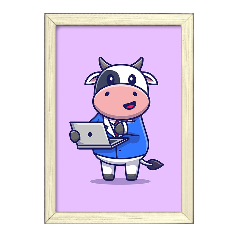 تابلو خندالو طرح گاو  کد 7027